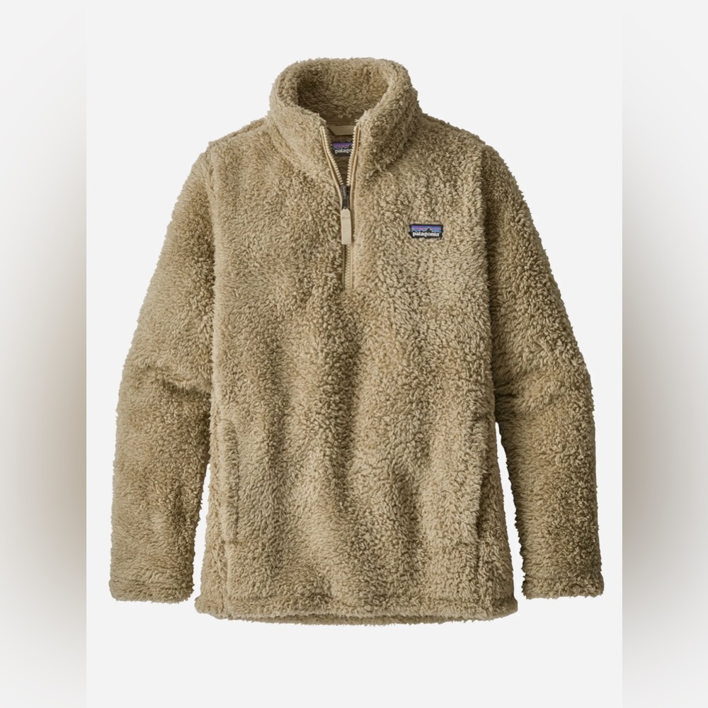 Patagonia Kids Fleece Pullover Jacket in Tan